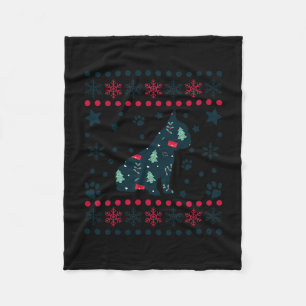 Kerst Hond Patroon Franse Bulldog eigenaar Fleece Deken