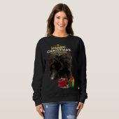 Kerst Hond Poodle Trui (Voorkant volledig)