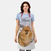 Kerst Hond Private Chef Custom Foto Naam Schort (Gedragen)