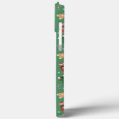 Kerst Honden Patroon Rood Groen Case-Mate iPhone Case (Achterkant / Links)