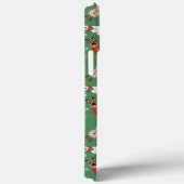 Kerst Honden Patroon Rood Groen Case-Mate iPhone Case (Achterkant / Rechts)