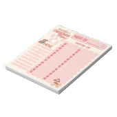 Kerst Hondenliefhebber Maaltijd & Kruidenier Plann Notitieblok (Gedraaid)