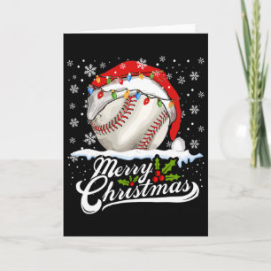 Kerst Honkbal Santa Hat Xmas Boys Mannen Kaart