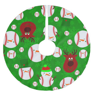 Kerst Honkbal Sneeuwman Rendier Sneeuwvlok Kerstboom Rok