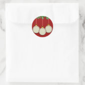 Kerst Honkbal Stickers (Tas)