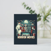 Kerst Horror Films Vrienden Briefkaart (Staand voorkant)