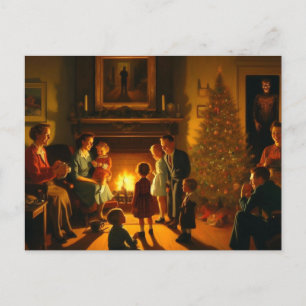 Kerst Horror Retro  Briefkaart