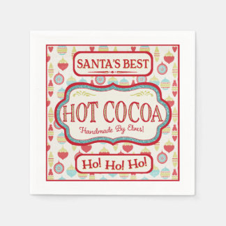 Kerst Hot Chocolate Cocoa Cocktail servetten