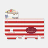 Kerst Housewarming Snowy Cottage Waterverf Bedankdoosjes (Uitgevouwen)