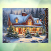 Kerst Huis Window Cling Raamsticker (Vel 3)