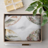 Kerst huisje rondes tissuepapier (Geschenk)