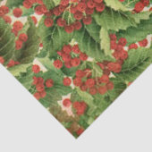 Kerst hulst patroon weefsel papier (Detail)