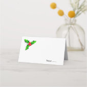 Kerst hulst zitplaats kaart (Voorkant)