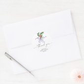 Kerst hulsttak bruidsmeesterschap ronde sticker (Envelop)