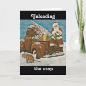 Kerst humor  kaart (Voorkant)