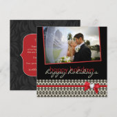 Kerst Huwelijk Dankjewel Fotokaart Bedankkaart (Voorkant / Achterkant)