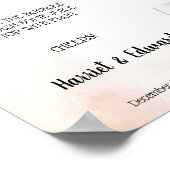 Kerst Huwelijk Mimosa Bar Bruidsborrel Poster (Hoek)