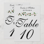 Kerst Huwelijk Tafelnummer 5X7 (Voorkant / Achterkant)