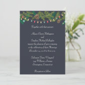 Kerst Huwelijks Krijtbord Huwelijksuitnodiging Kaart (Staand voorkant)