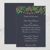 Kerst Huwelijks Krijtbord Huwelijksuitnodiging Kaart (Voorkant / Achterkant)