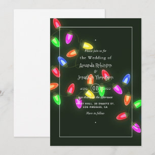 Kerst Huwelijksuitnodiging Kaart
