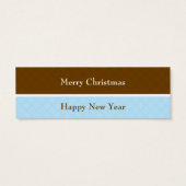 Kerst Iconen Gift Label Mini Visitekaartjes (Achterkant)