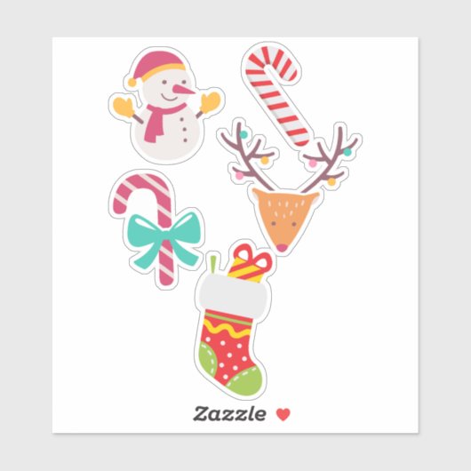 Kerst Iconen Sticker Pack (Vel)