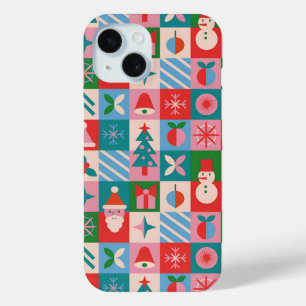 Kerst-Icoon Mozaïek met een Vrolijke Sfeer✨Trillen