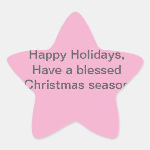 Kerst ideeën ster sticker