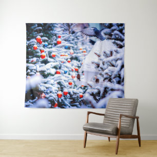 Kerst Idyll indrukwekkend Wandkleed