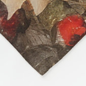 Kerst Ierse zegen | winterbloemen Fleece Deken (Hoek)