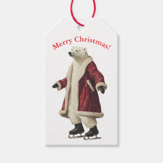 KERST IJSBEER Cadeaubijslage Cadeaulabel