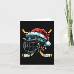 Kerst IJshockey Helm Kerstman Jongens Lelijk S Kaart
