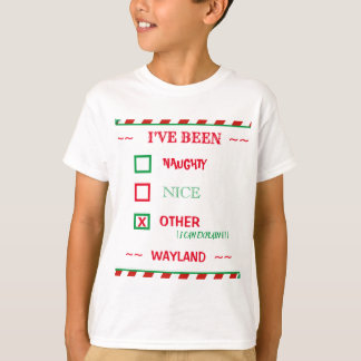 Kerst ~ Ik ben geweest? Naughty, Nice, andere, T-shirt