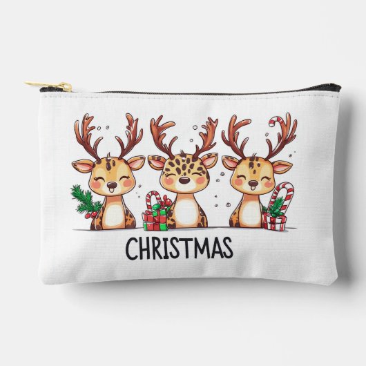 Kerst illustratie Toilettas Etui (Voorkant)