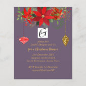 Kerst in bedrijf: Poinsettia Mauve Gold Red (Voorkant)