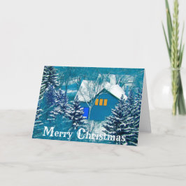 Kerst in Bos Feestdagen Kaart