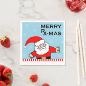 Kerst in de gezondheidszorg servetten (Insitu)