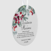 Kerst in de Hemelse Memorial Foto Acrylic Ornament (voorkant)