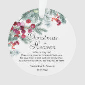 Kerst in de Hemelse Memorial Foto Acrylic Ornament (voorkant)