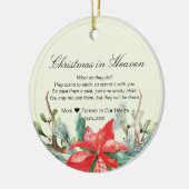 Kerst in de Hemelse Memorial Foto Keepomwille Keramisch Ornament (Links)