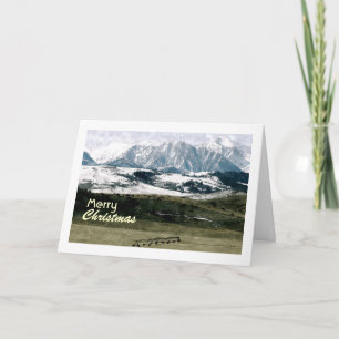 Kerst in de Rockies, Montana Feestdagen Kaart