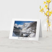 Kerst in de sneeuw met de Alpen-bergen Kaart (Gele Bloem)
