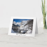Kerst in de sneeuw met de Alpen-bergen
