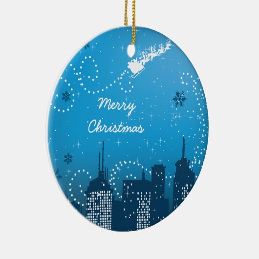 Kerst in de stad aangepaste ornament (Rechts)