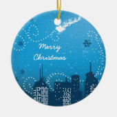 Kerst in de stad aangepaste ornament (Voorkant)