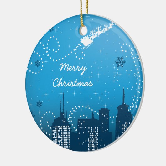 Kerst in de stad aangepaste ornament (Links)