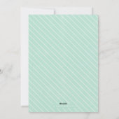 Kerst in de stad kerstkaart - Mint (Achterkant)