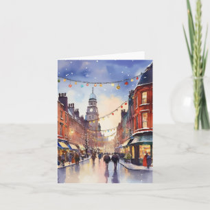 Kerst in de Waterverf van Dublin Kaart