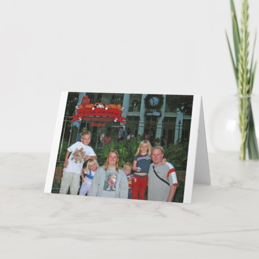 Kerst in Disneyland Feestdagen Kaart (Voorkant)